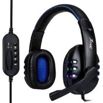 Fone De Ouvido Headset Gamer Pc Ps4 Ps3 Notebook K-nup Kp-359 - Preto E Azul