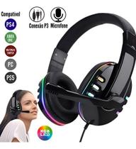 Fone De Ouvido Headset Gamer Ps4 Ps5 Xone Pc Virtual Led - OEX