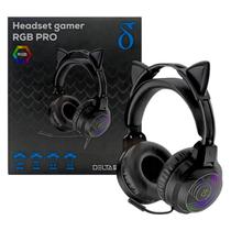 Fone de ouvido Headset Gamer RGB Pro com Microfone e Áudio Imersivo Drivers 40mm Aitek