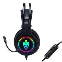 Fone de ouvido headset gamer rgb programavel eg340/agni com fio evolut pro