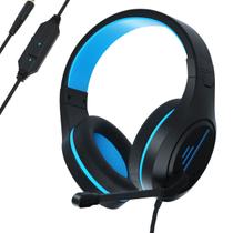Fone de ouvido Headset Gamer Usb Video Game Pc Azul
