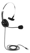 Fone De Ouvido Headset Mono Chs 40 Rj9 Telefone Intelbras Cor Preto