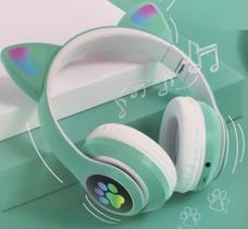Fone De Ouvido Headset Orelhas De Gatinho Com Patinhas Bluetooth 5.0 Fone De Ouvido Headset Orelhas De Gatinho Com Patinhas Bluetooth 5.0