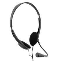 Fone De Ouvido Headset P2 Com Microfone Preto Bright