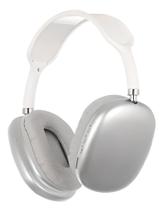 Fone De Ouvido, Headset P9 Bluetooth Max Branco E Prata