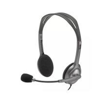 Fone de ouvido headset prata logitech h111