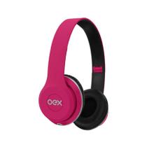 Fone de Ouvido Headset Style com Microfone HP103 Rosa OEX Fone de Ouvido Headset Style com Microfone HP103 Rosa OEX