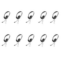 Fone De Ouvido Headset Usb Microfone Preto Gotech Kit Com 10