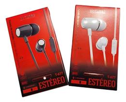 Fone de Ouvido Hi-turbo Estéreo Microfone P2 T-677 Fone de Ouvido Hi-turbo Estéreo Microfone P2 T-677