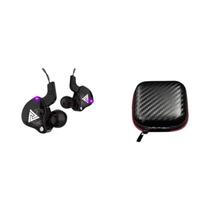 Fone De Ouvido HiFi Com Fio QKZ AK6, Headset Estéreo Com Microfone De 3.5MM Para Esportes E Música