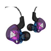 Fone De Ouvido HiFi Com Fio QKZ AK6, Headset Estéreo Com Microfone De 3.5MM Para Música E Esportes