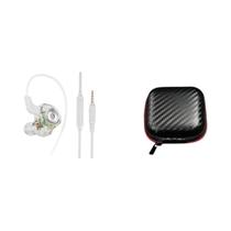 Fone De Ouvido HiFi Ultra In-ear Com Microfone QKZ AK6, Headset Profissional Com Driver Dinâmico