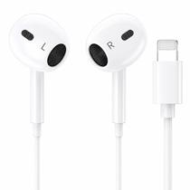 Fone de Ouvido Hrebos HS-35 Compatível com Iphone ios Com Microfone In-Ear Branco para iPhone Estéreo Alta Qualidade