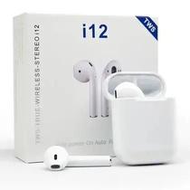 Fone de Ouvido i12 Bluetooth TWS Sem Fio Controle Touch Recarregável Fone de Ouvido i12 Bluetooth TWS Sem Fio Controle Touch Recarregável