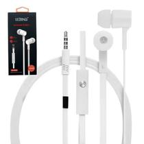 Fone de Ouvido In-Ear Borrachinha Super Grave Bass com Microfone Lelong LE0102