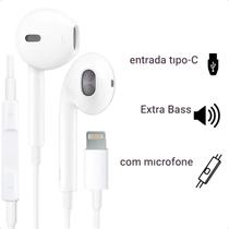 Fone de Ouvido In Ear com Microfone Controle de Volume Cabo Resistente