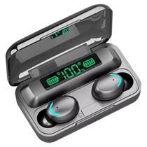 Fone De Ouvido In-ear F9-5 Tws Bluetooth 5.3 Case Power Bank Cor Preto