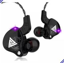 Fone De Ouvido In-ear Gamer Qkz Retorno De Palco Ak6 Ak6 Preto E Violeta