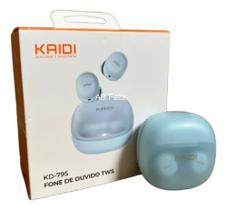 Fone De Ouvido In-ear Gamer Sem Fio Kaidi Tws Kd-795 Branco