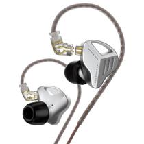 Fone De Ouvido In-ear Kz Zvx Hi-Fi Preto Sem Microfone Com Retorno de Palco Original Com Nota Fiscal