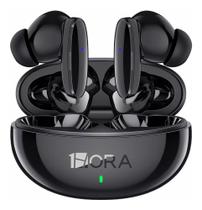 Fone De Ouvido In-ear Sem Fio 1hora Headphone Bluetooth 5.3 Aut205 Com Microfone Preto