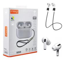 Fone de ouvido in-ear sem fio Agold FN-BT5 branco com luz LED