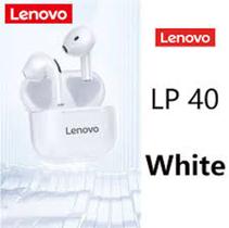 Fone De Ouvido In-ear Sem Fio Lenovo Livepods Lp40 Branco/Preto