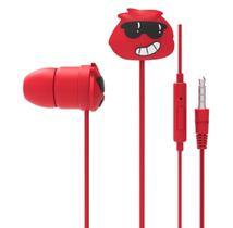 Fone De Ouvido In-ear Vermelho Para Crianças Som Limpo 115dB - Xtrad