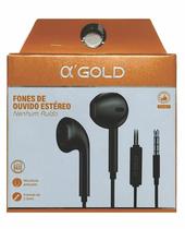 Fone de Ouvido Inear AGOLD FNA07 Preto P2 com Fio e Microfone Integrado Fone de Ouvido Inear AGOLD FNA07 Preto P2 com Fio e Microfone Integrado