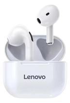 Fone De Ouvido Inear Sem Fio Lenovo Livepods Lp40 Branco Com Luz Led Fone De Ouvido Inear Sem Fio Lenovo Livepods Lp40 Branco Com Luz Led