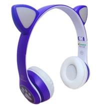 Fone De Ouvido Infantil Bluetooth Gatinho Menina Presente Dia das Crianças