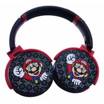 Fone de Ouvido Infantil Bluetooth Sem Fio Over Ear Gamer com Microfone Rádio FM SD