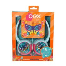 Fone de Ouvido Infantil Butterfly Tiffany Hp306- Oex Fone de Ouvido Infantil Butterfly Tiffany Hp306- Oex