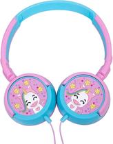 Fone de Ouvido Infantil Headphone Oex Kids Unicornio Rosa HP304-85dB