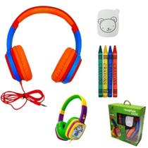 Fone De Ouvido Infantil Kids Com Fio Para Colorir