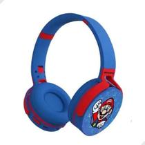 Fone De Ouvido Infantil Menino Menina Super Mário Bros Sem Fio Bluetooth Headset