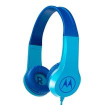 Fone de Ouvido Infantil Motorola Squads 200 Azul com Microfone Limitador de Volume 85dB para Criança