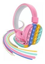 Fone De Ouvido Infantil Pop It Fone Gamer Colorido