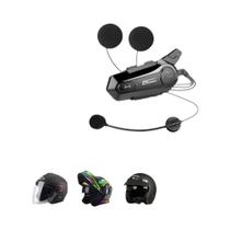 Fone De Ouvido Interfone Para Capacete De Motocicleta Bluetooth V5.3 Compartilhamento De Música