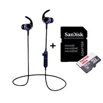 Fone De Ouvido Intra Auricular Bluetooth + Cartão Memória