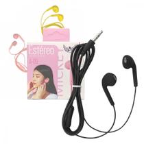 Fone de Ouvido Intra Auricular Com Fio e Microfone Estéreo Macaron Altomex A-09