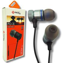 Fone de ouvido Intra-auricular em Metal - Microfone Áudio 3D - PMCELL