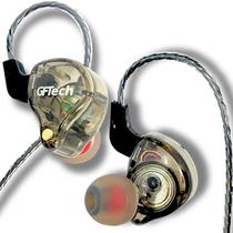 Fone de Ouvido Intra Auricular P2 Grave Potente Cabo Reforçado 3,5mm Esporte Academia Estúdio