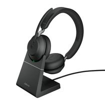 Fone de ouvido Jabra Evolve2 65 com suporte de mesa Bluetooth sem fio