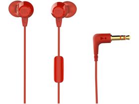 Fone de Ouvido JBL C50HI Intra-auricular - com Microfone Vermelho