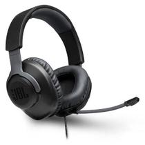 Fone De Ouvido JBL Quantum100 Headset Gamer Preto Sound Signature, Compatível com Windows Sonic Spatial