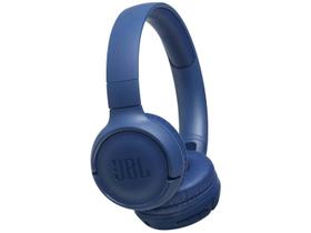 Fone de Ouvido JBL Tune 500 Bluetooth Azul Pure Bass Sem fio Com Microfone e Controle T500BT