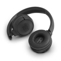 Fone de Ouvido JBL Tune 500 Bluetooth Preto Pure Bass Sem fio Com Microfone e Controle T500BT