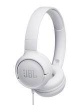 Fone de Ouvido JBL TUNE 500 Headphone com fio e microfone Branco Fone de Ouvido JBL TUNE 500 Headphone com fio e microfone Branco
