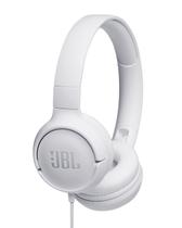 Fone de Ouvido JBL TUNE 500 Headphone com fio e microfone Branco